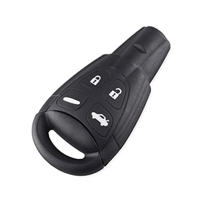 Immagine di Happyit Custodia protettiva in plastica per telecomando auto Saab 9 3 5 93 95 4 pulsanti (B)