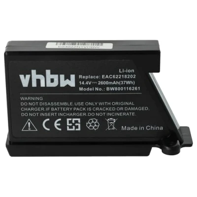 Immagine di vhbw Li Ion batteria 2600mAh (14.4V) compatibile con robot aspirapolvere home cleaner LG HomBot VR6171LVM, VR6260, VR62601LV, VR62601LVM, VR6260LV