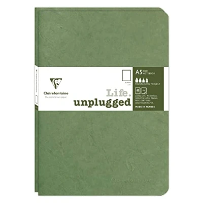 Immagine di Clairefontaine 733183C Age Bag DUO set de 2 cahiers piqués 14,8x21cm 96p uni vert