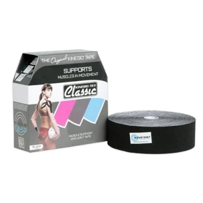 Immagine di Kinesio Tex Classic Tape, NERO, versione Bulk (31,5 m x 5 cm)