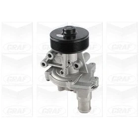 Immagine di GRAF PA1269 Pompa acqua con coperchio, anello tenuta meccanico Lamiera d&#039;acciaio 100,1 per trasmissione cinghia Poly V FORD: Ranger Mk3