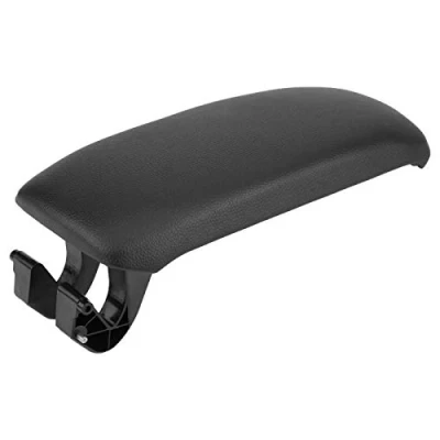 Immagine di console centrale, copertura del coperchio bracciolo della centrale nera per auto adatta A3 8P / A5 2003 2013 8P0864245P (Pelle)