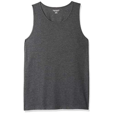 Immagine di Amazon Essentials Top a Canotta Regular Fit Uomo, Carbone Puntinato, XS