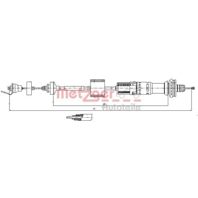 Immagine di METZGER 11.2154 Cavo Frizione con regolazione automatica COFLE CITROËN: Xsara Picasso
