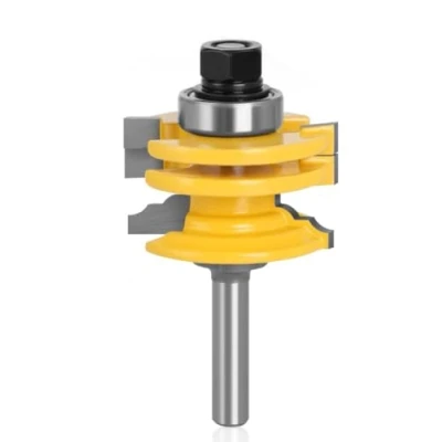Immagine di Frese per Scanalature Router Bits, APlus 8mm Diametro Punte di Falegnameria, Trapano Lavorazione del Legno Strumenti