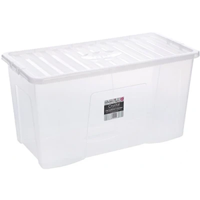 Immagine di Wham 11500 Scatola portaoggetti in Polipropilene, Soluzione per stoccaggio, 79,5 x 39,5 40 cm, Trasparente