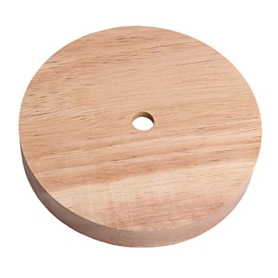 Immagine di BQLZR 12CM Dia 5CM Inner Base di Lampada in legno Vintage Edison Basette per da tavolo lettura