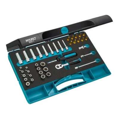 Immagine di Kit di chiavi a bussola metrico 1/4 (6.3 mm) 40 parti Hazet 855 1