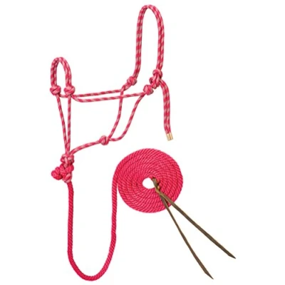 Immagine di Weaver Leather Cavezza e guinzaglio in Corda Riflettente con Treccia diamantata