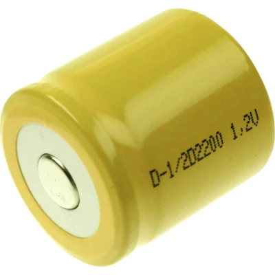 Immagine di Mexcel D 1/2D2200 Batteria ricaricabile speciale 1/2 Flat Top NiCd 1.2 V 2200 mAh