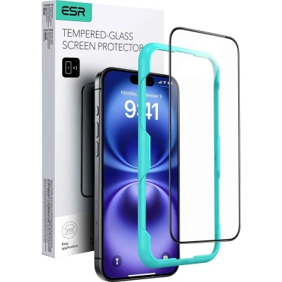 Immagine di ESR Tempered Glass Vetro di protezione per display iPhone 16, 15 1 pz. 1D73300201