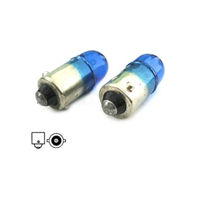 Immagine di CARALL 2 Pezzi Lampade Alogene 12V Bianche ad Effetto Xenon (T4 T4W BA9S 4W)
