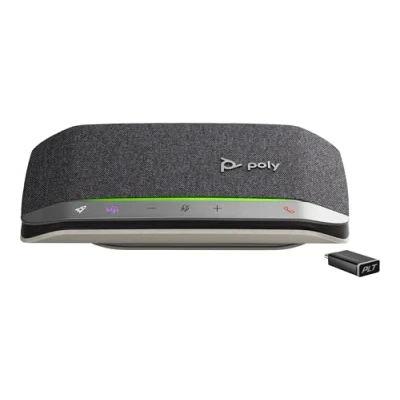 Immagine di Plantronics Poly Vivavoce Portatile SYNC 20+&quot; con Porta USB C, chiavetta Bluetooth BT600C e Pulsante Microsoft Team