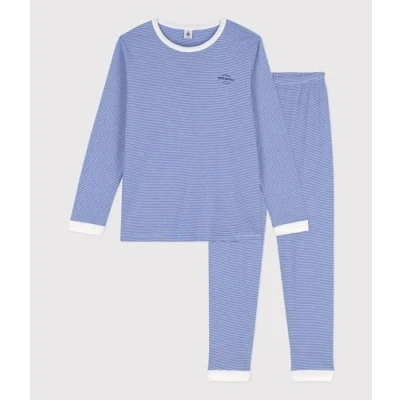 Immagine di Petit Bateau A086M, Pigiama Bambini e ragazzi, Bianco Perse/Bianco Marshmallow, 16 anni