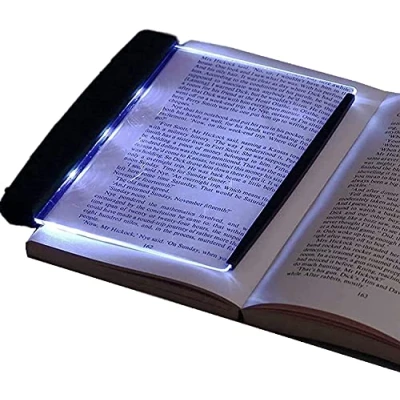 Immagine di fasient Lampada da Lettura a LED Luce Notturna Cuneo per la Cura degli Occhi segnalibro Portatile Libro Luminoso Leggere Letto, Auto