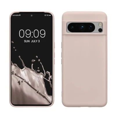 Immagine di kwmobile Custodia Compatibile con Google Pixel 8 Pro Cover Back Case per Smartphone in Silicone TPU Protezione Gommata coconut swirl