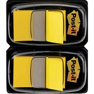 Immagine di Post it Index Dual Pack Segnapagina, Medium, 2 Pezzi, Giallo