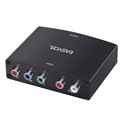 Immagine di Easycel, Convertitore da componenti YPbPr a HDMI e 5RCA RGB HDMI, supporta audio video 1080p, adattatore per DVD, PSP, Xbox 360, PS2, Nintendo NGC HDTV, monitor o proiettore