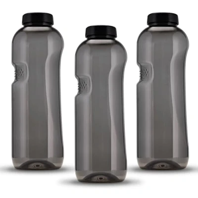 Immagine di Kavodrink Tritan 3 bottiglie d&#039;acqua da 1,0 l, colore nero, senza BPA, 1000 ml