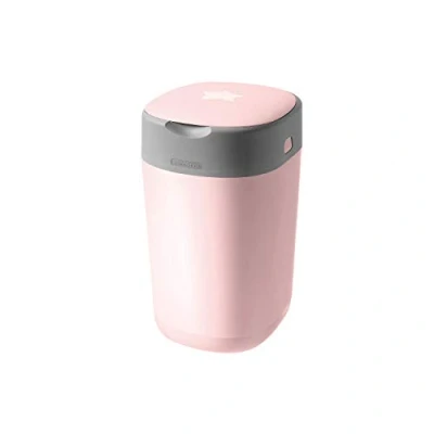 Immagine di Tommee Tippee Twist and Click Advanced Nappy Bin, Includes 1x Refill Cassette, Locks in Odours Germs, Pink