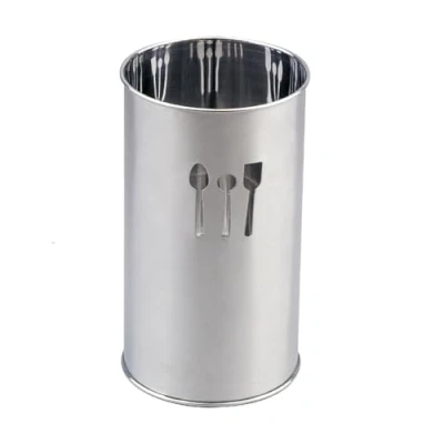 Immagine di IBILI 714100 Porta UTENSILIOS DE COCINA, Acciaio Inossidabile, Argento, 18,59 x 10 cm