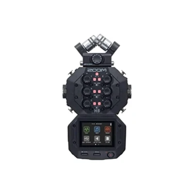 Immagine di Zoom H8 Registratore portatile a 12 tracce, microfoni stereo, 6 ingressi, interfaccia touchscreen e audio USB, per stereo/multitraccia video, podcasting musica