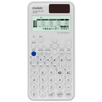 Immagine di Casio FX 991SP CW Calcolatrice scientifica, consigliata per il curriculum spagnolo e portoghese, 5 lingue, oltre 560 funzioni, solare, bianco