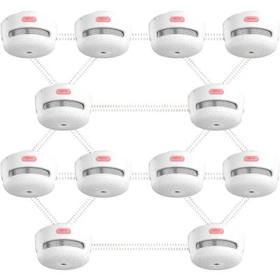 Immagine di X Sense wireless Mini rilevatore di fumo, fumo interconnesso con batteria sostituibile, allarme radio, conforme allo Standard EN 14604, XS01 WR (12 pezzi)