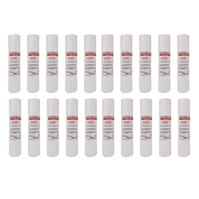 Immagine di Cartuccia Filtro Acqua Polipropilene A SEDIMENTI 10 Pollici Micron 5 per OSMOSI INVERSA DEPURATORE Set 20 Pezzi