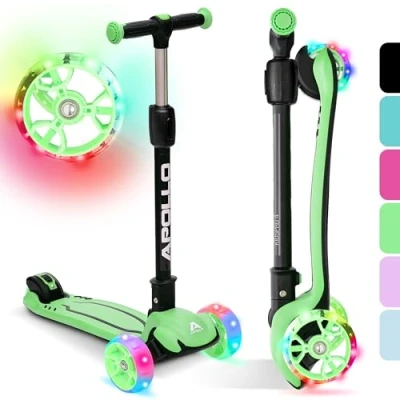 Immagine di Apollo Monopattino KidsPro 4 Bambino e bambina 3 Ruote Piegevole regolabile in Altezza anni su con LED