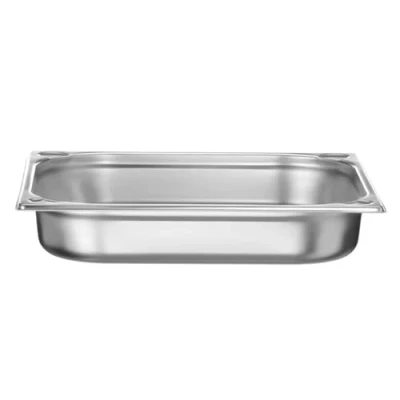 Immagine di HENDI contenitore Gastronorm, GN 2/3, solo con fondo perforato, GN, impilabile, bordi arrotondati, resistente alla temperatura da 40 a 300C, 5,5L, altezza: 65mm, acciaio inox