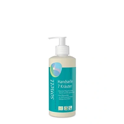 Immagine di Sapone per mani 7 erbe: cura basica mani, viso e corpo intero, 300 ml