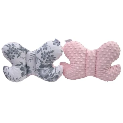 Immagine di Medi Partners cuscino per la testa bambini, 100% Cotone/Minky cervicale auto passeggino viaggi sonno collo