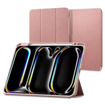 Immagine di Spigen Cover Urban Fit Compatibile con iPad Pro 11 pollici (2024) 5a Generazione M4 Oro Rosa