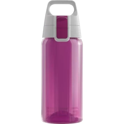 Immagine di Sigg Viva One Berry Borraccia Bambini (0,5L), Plastica Priva di Sostanze Nocive con Tappo Ermetico, Bimbi Utilizzabile Una Sola Mano
