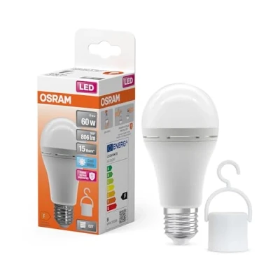 Immagine di OSRAM 4099854190131 LED (monocolore) ERP F (A G) E27 Forma di bulbo 8 W = 60 Bianco neutro (Ø x A) mm 1 pz.
