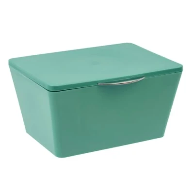 Immagine di WENKO Contenitore con coperchio Brasil Verde Cesto portaoggetti, cestino da bagno
