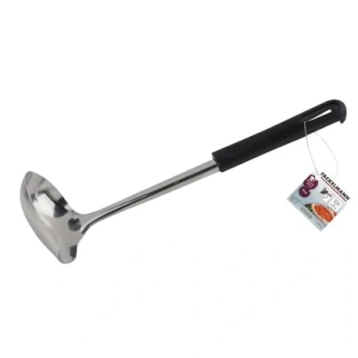 Immagine di Fackelmann Mestolo per Salsa Acciaio Inossidabile/PP, Nero/Argento, 26 x 8 5 cm