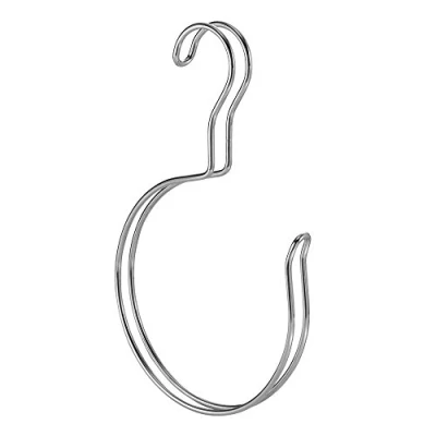 Immagine di iDesign Classico Anello Portaccessori, Metallo, Argento, 15x2x23 cm