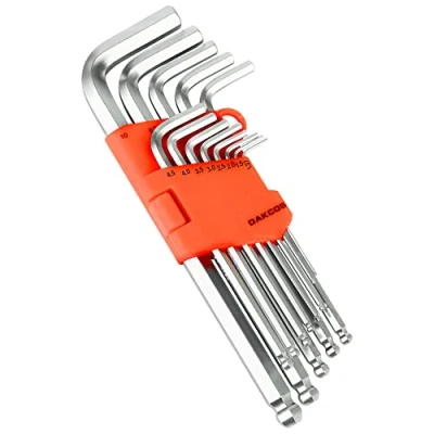 Immagine di DAKCOS set di chiavi esagonali metriche da 13 pezzi, 1,27 10 mm, colore: argenteo