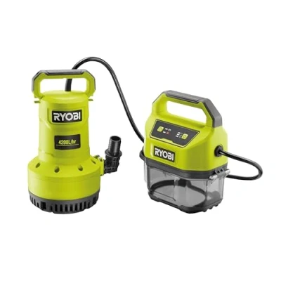 Immagine di Ryobi RY18SPA 0 Pompa sommergibile a batteria 18 V ONE+ (strumento barre), colore: Verde