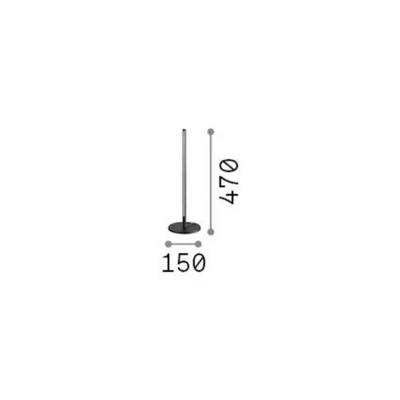 Immagine di Ideallux Ideal Lux Filo Lampada da tavolo LED, colore ottone, alluminio