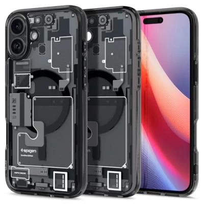 Immagine di Spigen Cover per iPhone 16 Plus, Ultra Hybrid MagFit, Compatibile con MagSafe Zero One