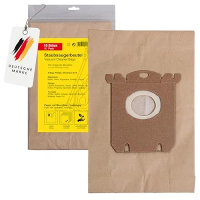 Immagine di PATONA 10x Sacchetti per Aspirapolvere Carta Compatibile con Philips FC 8380...8399 Impact HR 8300...8349 Expression