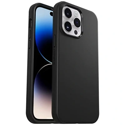 Immagine di Cover per iPhone 14 Pro Max OtterBox Symmetry, resistente a shock e cadute, sottile, testata 3x norme MIL STD 810G, protezione antimicrobica, Nero, Senza Retail Package