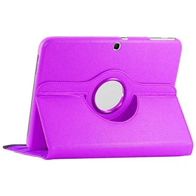 Immagine di ebestStar Cover per Samsung Galaxy Tab 3 10.1 GT P5210, 10 P5200 P5220, Custodia Protezione Rotazione 360, Pelle PU, Viola