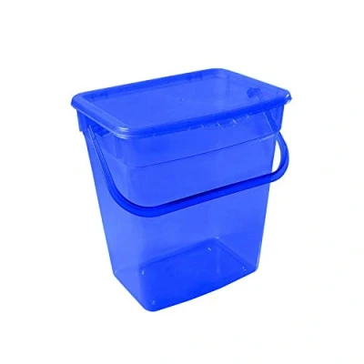 Immagine di Plast Team Contenitore per detersivo in polvere con coperchio, 10 l, colore: blu