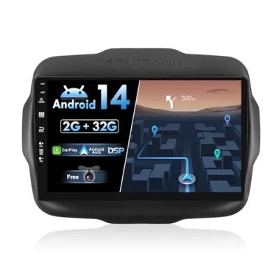 Immagine di JOYX Android 13 IPS Autoradio Per Jeep Renegade (2015 2018) 2G+32G Senza fili CarPlay + Auto GRATUITI Camera DAB Volante Fast Boot DSP Split Screen BT 4G WIFI 10.1 Pollici 2 Din