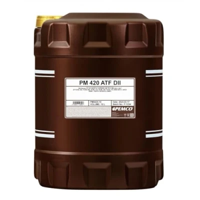 Immagine di Pemco 1 x 10L iMATIC 430 ATF DIII/ATF olio per ingranaggi, rosso Dexron 3