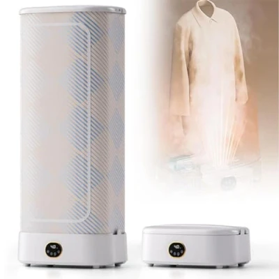 Immagine di Ferro Da Stiro a Vapore Verticale Automatico Wireless 1000W, Con Telecomando, Vaporizzatore Per Indumenti Appeso Pieghevole, Vestiti E Tessuti, Rimuove Rapidamente Le Rughe